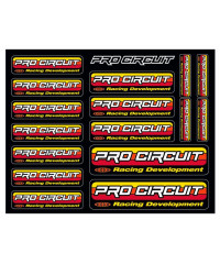 Planche de stickers logo Pro Circuit