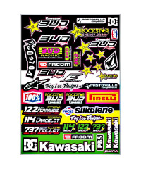 Planche stickers sponsors team Bud Racing 2013