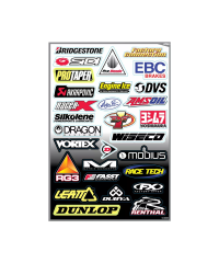Planche stickers sponsors