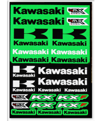 Planche de stickers Kawasaki