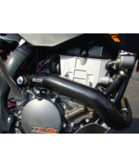 Protection de collecteur d'échappement en carbone KTM EXC-F 250 2008-2010