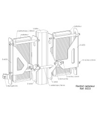 Protections de radiateurs Pour YAMAHA WR450F 2007-2009