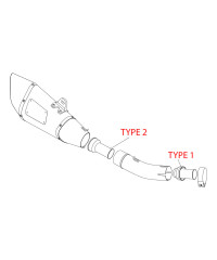 Chicane / dB-Killer / Réducteur de bruit Yoshimura pour pot R11 de GSXR 600 - Type 2