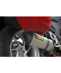 Silencieux adaptable SLIP-ON pour HONDA VFR 1200 F (2010) position basse Enveloppe TITANE