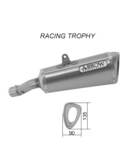 Silencieux pour HONDA CB 600 F HORNET 07-11 - RACING TROPHY - Enveloppe Titane