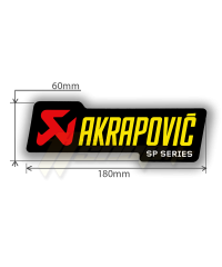 Autocollant Sticker Akrapovic ROAD SP SERIES 180 x 60 résistant à la chaleur - P-HST1ALSP 