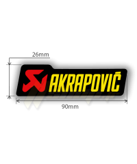 Autocollant Sticker Akrapovic ROAD 90mm x 26mm en vinyle P-HST3PO
