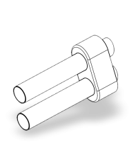 dB Killer / Chicane / Réducteur de bruit de sortie d'échappement Akrapovic V-TUV124/L