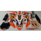 Kit déco team FMF pour KTM SX / SX-F 250/350/450 2011-2012 fonds de plaques noirs
