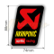 Autocollant Sticker Akrapovic 74 x 88  "Aprilia Racing" résistant à la chaleur P-VST2ALAP