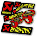 Autocollant sticker AKRAPOVIC 100% d'origine