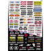 Planche de stickers divers Factory effex