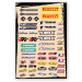 Planche stickers sponsors : Pirelli, Motorex, Spy et autres