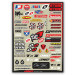 Planche stickers sponsors pour casque