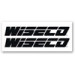 Stickers Wiseco Noir sur fond blanc - (la paire)