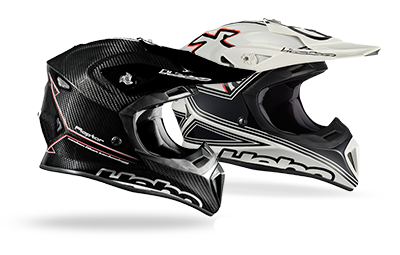 Casque carbone Enduro MX Hebo Raptore et Fibra