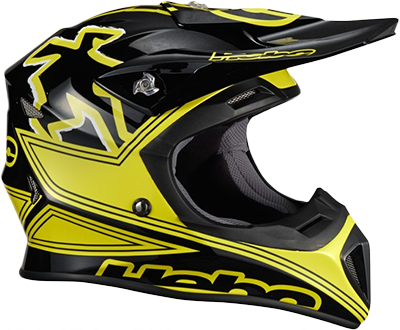 Casque Hebo Raptor Fibra jaune