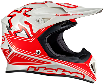 Casque Hebo Raptor Fibra rouge